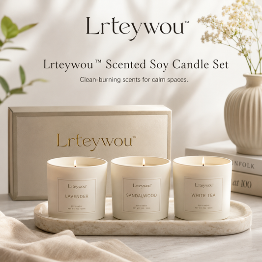 Lrteywou™ Scented Soy Candle Set - Aromatherapy Candles, Home Fragrance Gift Set, Relaxing Decor Candles